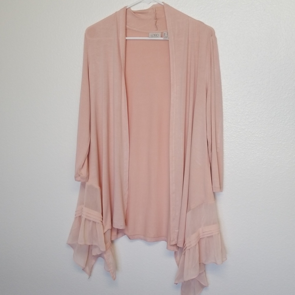 Logo by Lori Goldstein Knit Cardigan Pink size XS